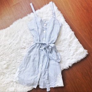 Zara Striped Button Down Dress
